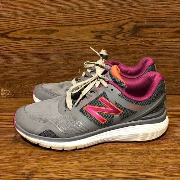 New Balance 1865 gray white womens running shoes sneakers size 8 B WW1865GY - Picture 3 of 8